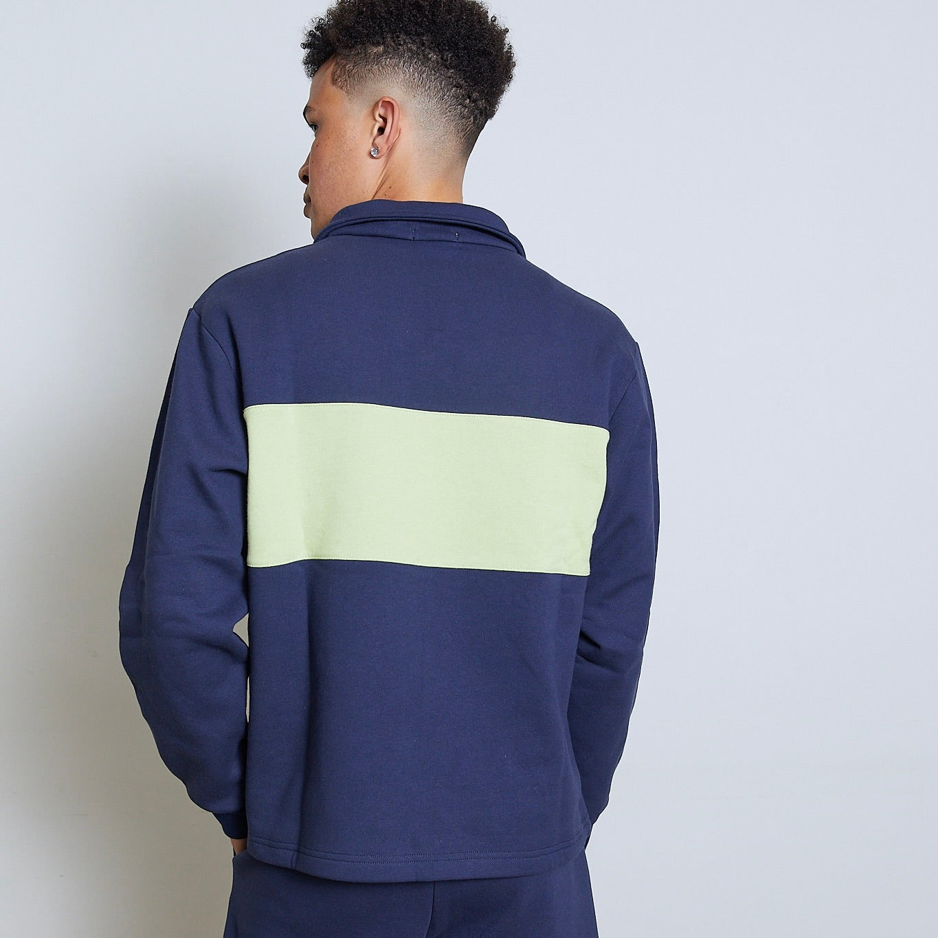 Varsity Zip in Navy