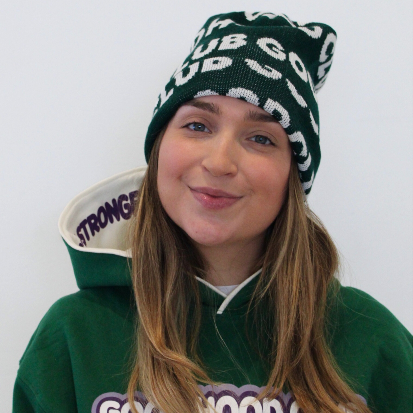 Holiday Hat in Pine Green