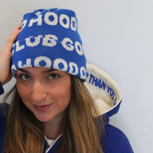 Holiday Hat in Royal Blue