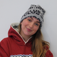 Holiday Hat in Heather Grey