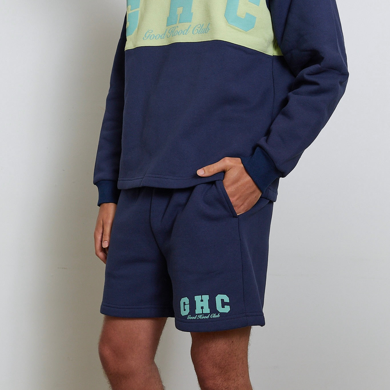 Varsity Shorts in Navy