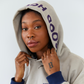 Heart Hoodie in Stone