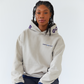 Heart Hoodie in Stone